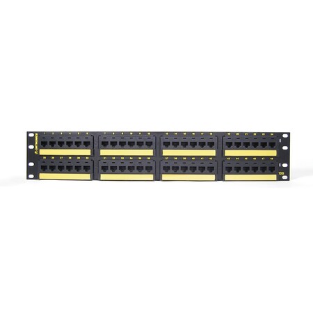 Ortronics 48-PORT PANEL 110-MOD 8W8P, T568A/B CAT6A IP10 CLARITY10G PHD610U48